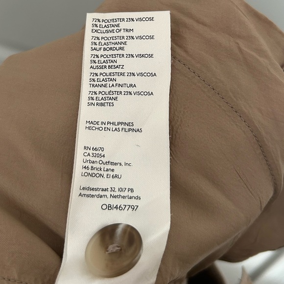 Maeve Anthropologie Wide Leg Chic  Trouser Pants Tan size 6 preppy academia - Picture 14 of 15